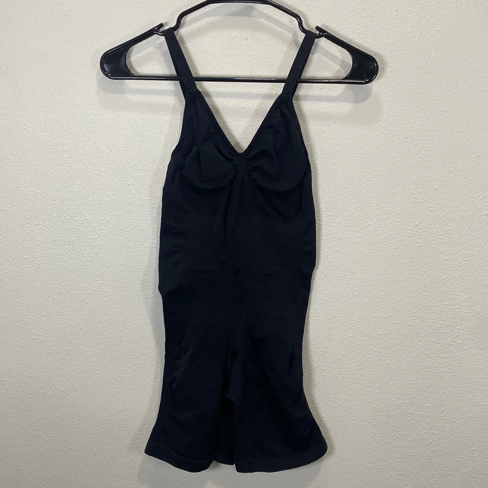 Pumiey black bodysuit  body shaper black‎